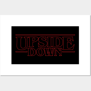 Upside Stranger Down Things Posters and Art